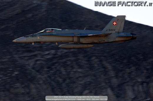 2007-10-11 Axalp Shooting Range 0551 FA-18C Hornet